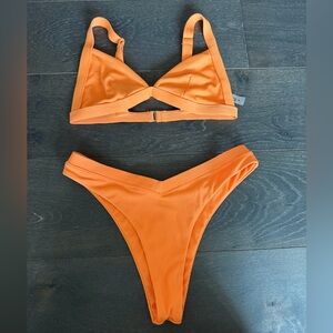 Vibrant Orange Bikini Set